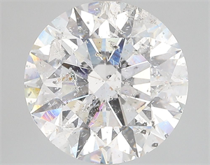 Picture of Natural Diamond 5.33 Carats, Round with Excellent Cut, F Color, I1 Clarity and Certified by IGI