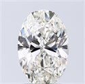 Natural Diamond 2.01 Carats, Oval with  Cut, I Color, VS2 Clarity and Certified by GIA