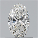 Natural Diamond 0.50 Carats, Oval with  Cut, F Color, VS1 Clarity and Certified by GIA
