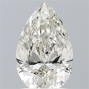 Picture of Natural Diamond 1.52 Carats, Pear with  Cut, H Color, SI2 Clarity and Certified by IGI