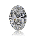 Natural Diamond 0.70 Carats, Oval with  Cut, D Color, VS1 Clarity and Certified by GIA