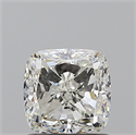 Natural Diamond 1.20 Carats, Cushion with  Cut, I Color, SI1 Clarity and Certified by GIA