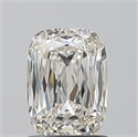 Natural Diamond 1.51 Carats, Cushion with  Cut, J Color, VVS2 Clarity and Certified by GIA