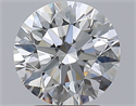 Natural Diamond 2.50 Carats, Round with Excellent Cut, E Color, VVS1 Clarity and Certified by GIA