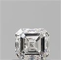 Natural Diamond 0.70 Carats, Asscher with  Cut, H Color, VVS1 Clarity and Certified by GIA