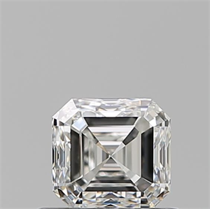 Picture of Natural Diamond 0.70 Carats, Asscher with  Cut, H Color, VVS1 Clarity and Certified by GIA
