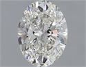 Natural Diamond 0.70 Carats, Oval with  Cut, I Color, VS2 Clarity and Certified by GIA