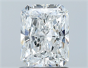 Natural Diamond 1.20 Carats, Radiant with  Cut, E Color, SI2 Clarity and Certified by GIA