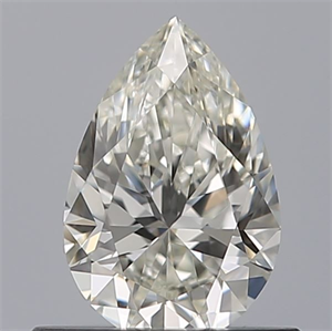 Picture of Natural Diamond 0.50 Carats, Pear with  Cut, G Color, VVS1 Clarity and Certified by IGI