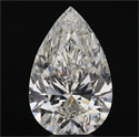 Natural Diamond 5.01 Carats, Pear with  Cut, I Color, SI2 Clarity and Certified by GIA