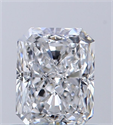 Natural Diamond 0.60 Carats, Radiant with  Cut, E Color, VS1 Clarity and Certified by GIA