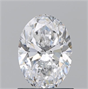Natural Diamond 1.03 Carats, Oval with  Cut, D Color, SI2 Clarity and Certified by GIA
