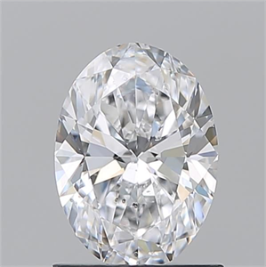 Picture of Natural Diamond 1.03 Carats, Oval with  Cut, D Color, SI2 Clarity and Certified by GIA