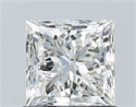 Diamante Natural 1.00 quilates, Princesa , Color I, claridad VVS2 y certificado GIA