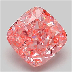 Picture of Lab Grown Diamond 2.05 Carats, CUSHION MODIFIED with  Cut, Fancy Vivid Pink Color, VVS2 Clarity and Certified by IGI
