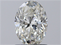 Natural Diamond 0.90 Carats, Oval with  Cut, I Color, VS2 Clarity and Certified by GIA