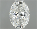 Natural Diamond 0.51 Carats, Oval with  Cut, G Color, IF Clarity and Certified by GIA