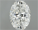 Natural Diamond 0.51 Carats, Oval with  Cut, G Color, IF Clarity and Certified by GIA