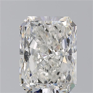 Picture of Natural Diamond 2.51 Carats, Radiant with  Cut, G Color, VS2 Clarity and Certified by GIA