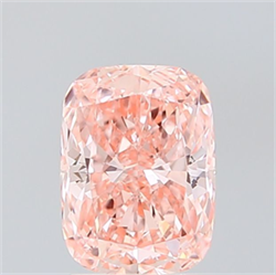 Picture of Lab Grown Diamond 1.60 Carats, CUSHION MODIFIED with  Cut, Fancy Vivid Pink Color, VS1 Clarity and Certified by IGI