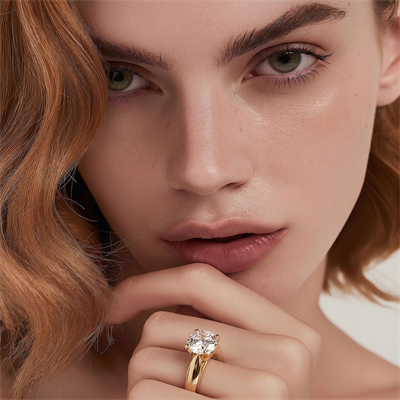 Wide, Solid, Cathedral Solitaire gold engagement ring