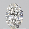 Natural Diamond 0.50 Carats, Oval with  Cut, G Color, IF Clarity and Certified by GIA