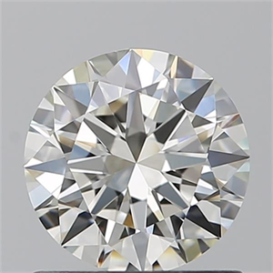 Picture of Natural Diamond 0.96 Carats, Round with Excellent Cut, K Color, VVS2 Clarity and Certified by GIA
