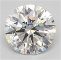 Natural Diamond 0.80 Carats, Round with Excellent Cut, H Color, SI2 Clarity and Certified by GIA
