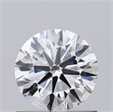 Lab Grown Diamond 0.74 Carats, Round with Ideal Cut, D Color, VVS2 Clarity and Certified by IGI