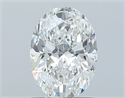 Natural Diamond 1.01 Carats, Oval with  Cut, G Color, SI1 Clarity and Certified by GIA