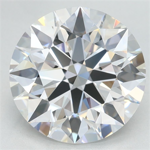 Picture of Lab Grown Diamond 3.35 Carats, Round with Excellent Cut, D Color, VVS1 Clarity and Certified by GIA