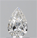 Natural Diamond 0.52 Carats, Pear with  Cut, G Color, VS2 Clarity and Certified by GIA