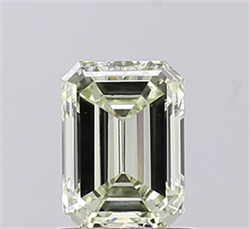 Picture of Lab Grown Diamond 1.21 Carats, Emerald with  Cut, Fancy Light Green Color, VS1 Clarity and Certified by IGI