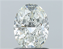 Natural Diamond 0.90 Carats, Oval with  Cut, I Color, VVS1 Clarity and Certified by GIA