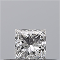 Natural Diamond 0.23 Carats, Princess with  Cut, D Color, VVS1 Clarity and Certified by GIA