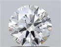 Natural Diamond 0.90 Carats, Round with Excellent Cut, F Color, SI1 Clarity and Certified by GIA
