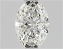 Natural Diamond 0.50 Carats, Oval with  Cut, G Color, VS2 Clarity and Certified by GIA