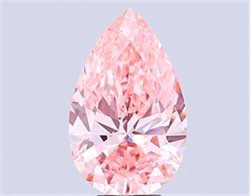 Picture of Lab Grown Diamond 8.07 Carats, Pear with  Cut, Fancy Vivid Pink Color, VVS2 Clarity and Certified by IGI