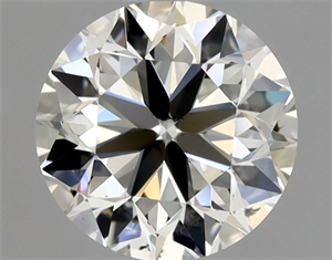 Picture of Natural Diamond 0.91 Carats, Round with Very Good Cut, K Color, SI2 Clarity and Certified by GIA