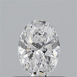 Picture of Natural Diamond 0.53 Carats, Oval with  Cut, D Color, SI1 Clarity and Certified by GIA