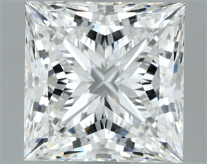Foto Diamante Natural 2.54 quilates, Princesa , Color F, claridad VS2 y certificado GIA de
