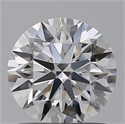 Lab Grown Diamond 1.03 Carats, Round with Ideal Cut, D Color, VVS1 Clarity and Certified by IGI
