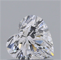 Natural Diamond 0.51 Carats, Heart with  Cut, D Color, I1 Clarity and Certified by GIA