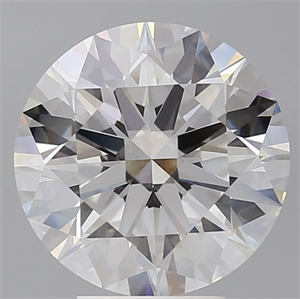 Picture of Lab Grown Diamond 5.05 Carats, Round with Ideal Cut, E Color, VVS2 Clarity and Certified by IGI