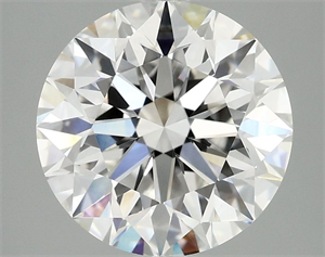 Picture of Lab Grown Diamond 3.06 Carats, Round with Excellent Cut, F Color, VVS2 Clarity and Certified by IGI
