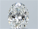 Diamante Natural 0.90 quilates, Ovalado , Color H, claridad SI1 y certificado GIA