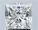 Natural Diamond 1.50 Carats, Princess with  Cut, I Color, VVS2 Clarity and Certified by GIA