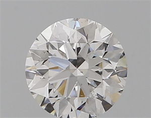 Foto Diamante Natural 0.50 quilates, Redondo , Color E, claridad SI1 y certificado GIA de