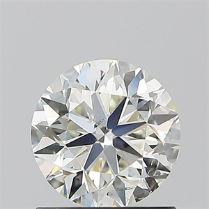 Picture of Natural Diamond 1.00 Carats, Round with Very Good Cut, J Color, SI2 Clarity and Certified by GIA