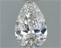 Natural Diamond 0.50 Carats, Pear with  Cut, J Color, VVS1 Clarity and Certified by GIA